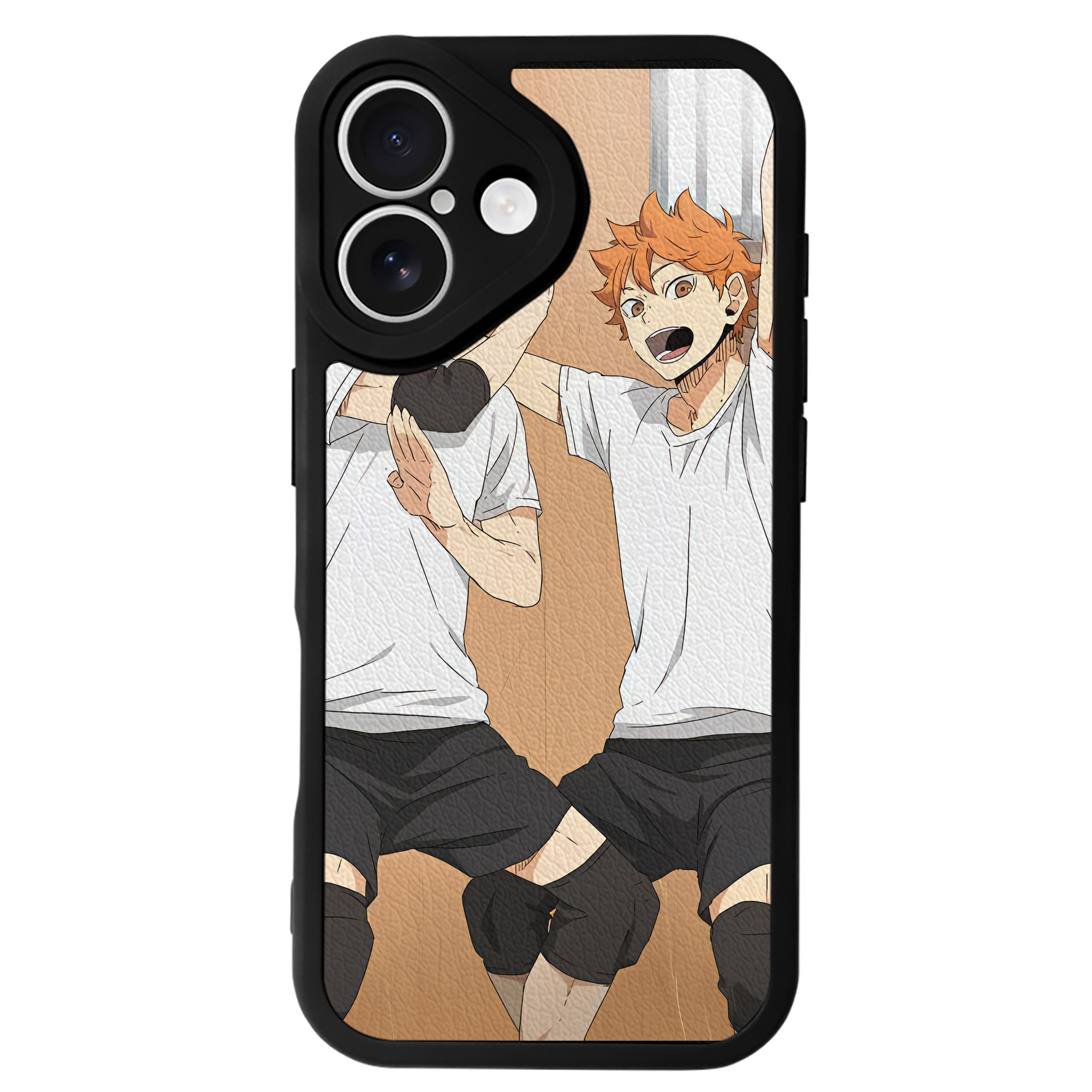 （画像用） ハイキュー!! Haikyu!! 【iPhone 16シリーズ対応】シリコンスマホケース（レザー調） 材質：シリコン